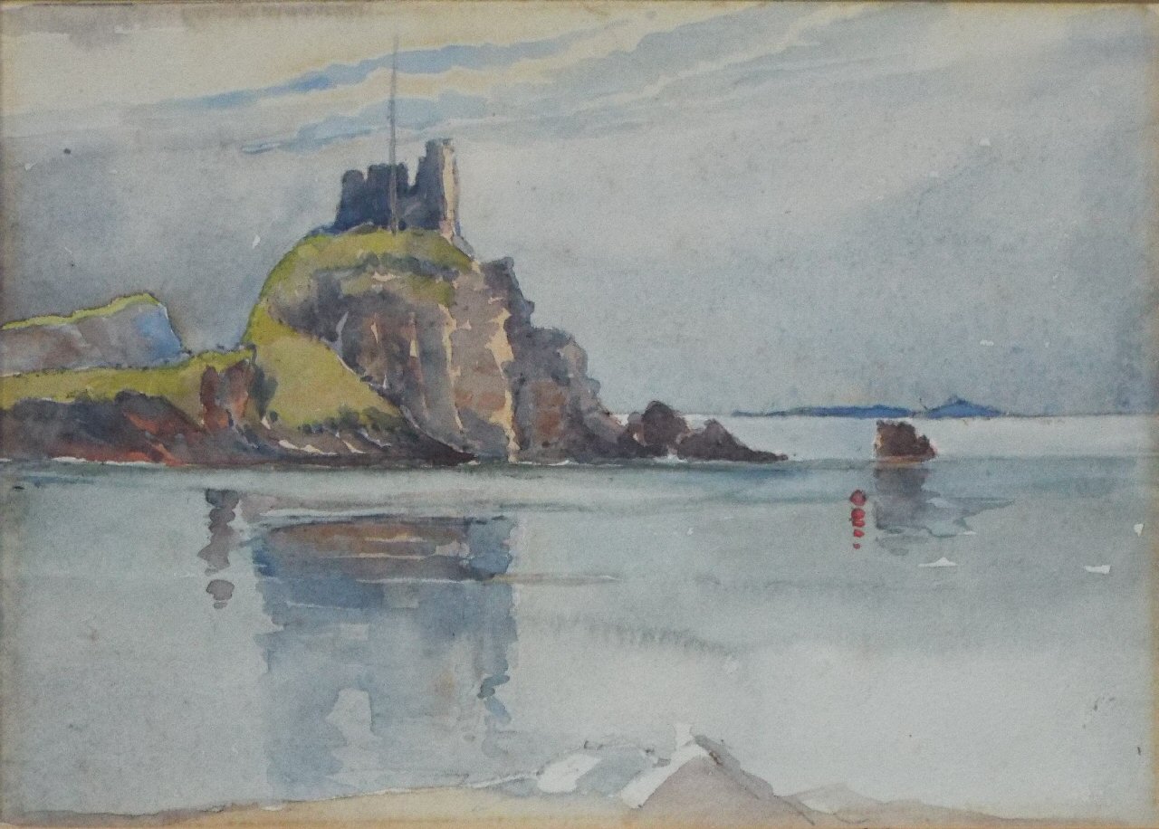 Watercolour - Castle of the Isle of Islay - Lagavulin.